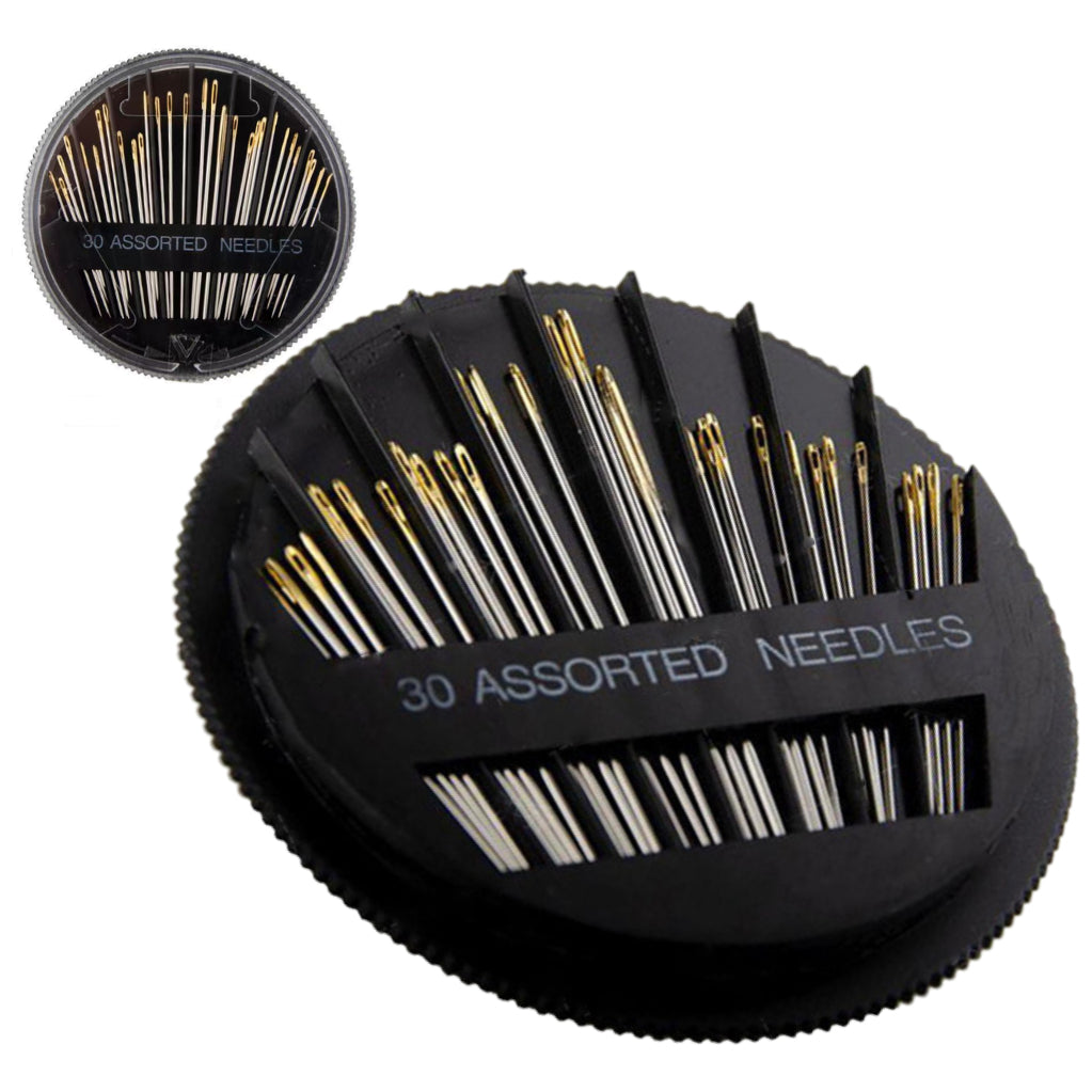 Assorted Hand Sewing Needles Set with Large Eyes for Embroidery, Repairs, and Stitching Projects
