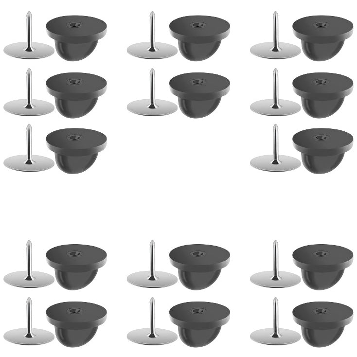 Rubber Butterfly Clutch Pin Backs 9mm x 10mm for Lapel Enamel Pins Badges and Jewelry Making