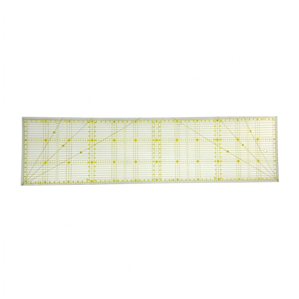 Acrylic Sewing and Quilting Ruler With Gridlines for Fabric Cutting, Measuring, Arts, and Craft Supplies