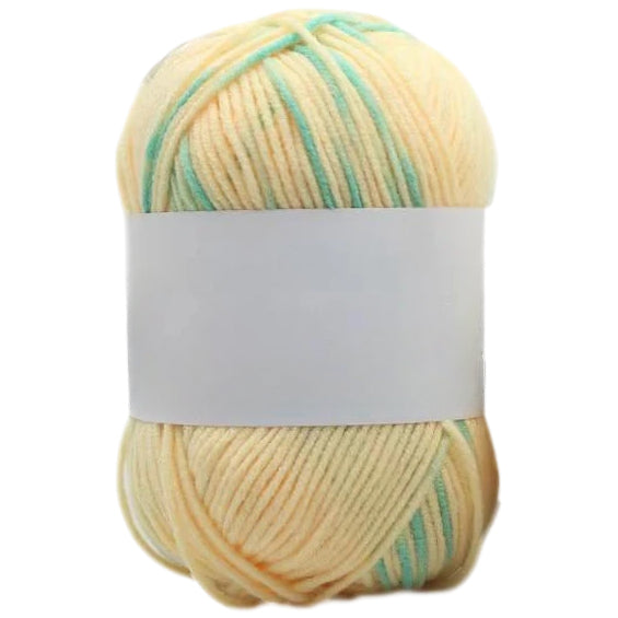 Multicolored Anti-Pill Acrylic Yarn 50g/1.76oz, 136.7 Yards for Baby Projects, Garments, and Decor