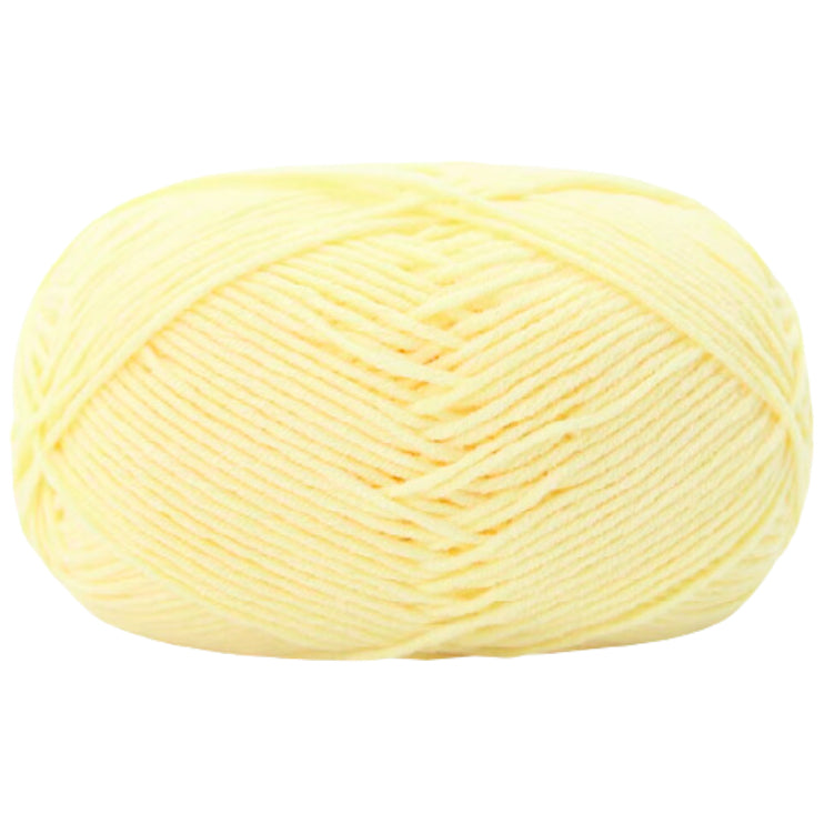 Milk Cotton Yarn – 60% Cotton, 40% Acrylic, 50g/1.76oz, 136.7 Yards Soft Crochet Yarn for Amigurumi & Crafts