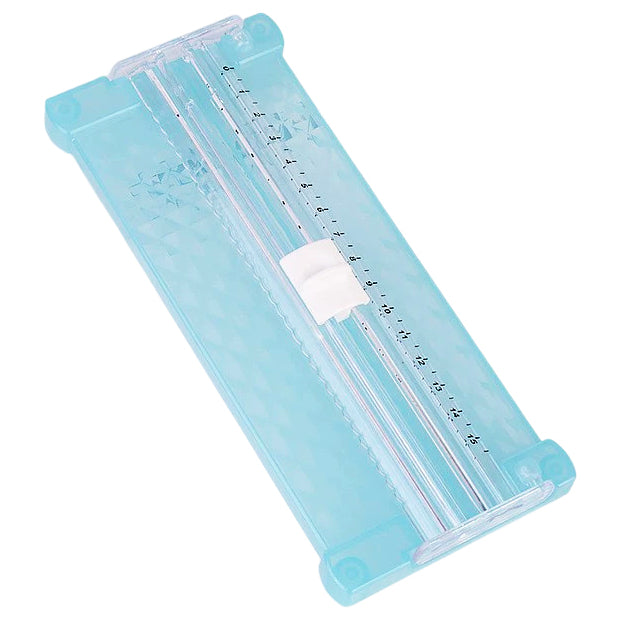 A5 Paper Cutter with Side Ruler Small Plastic Paper Trimmer for Scrapbooking, Coupons, Labels and Cardstock Cutting