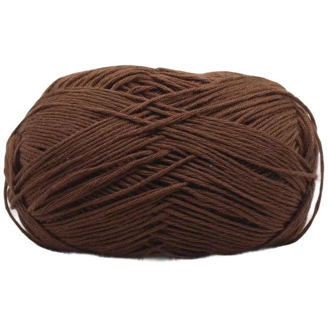 4-Ply Fingering Weight Yarn, 153 Yards 50g/1.76oz 100% Cotton Thin Yarn for Crochet & Knitting