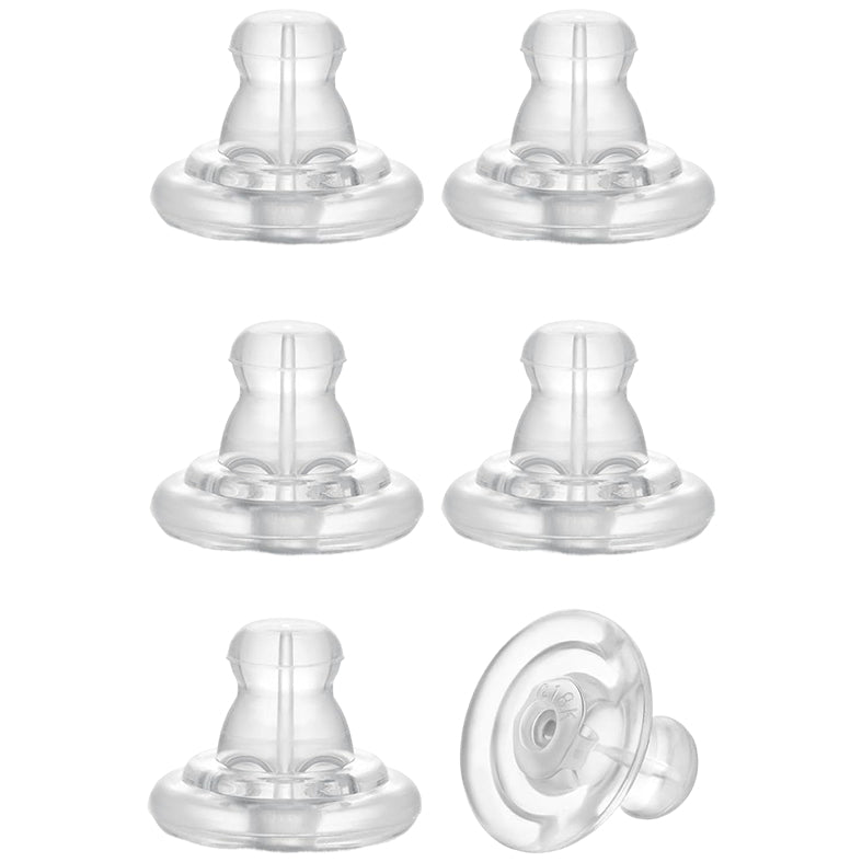 Secure Silicone Earring Backs Replacement Locking Earring Stoppers for Studs Sensitive Droopy Ears Adults