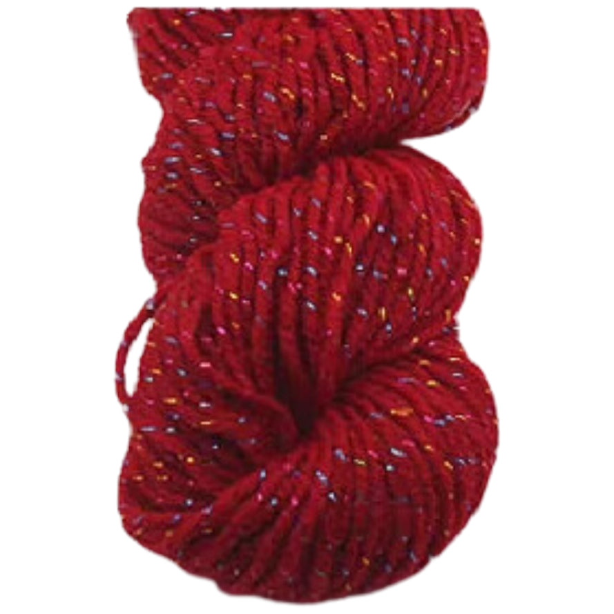 Glitter Yarn – Medium Worsted Weight Acrylic & Polyester for Knitting & Crochet Projects, 50g/1.76oz 109 yards