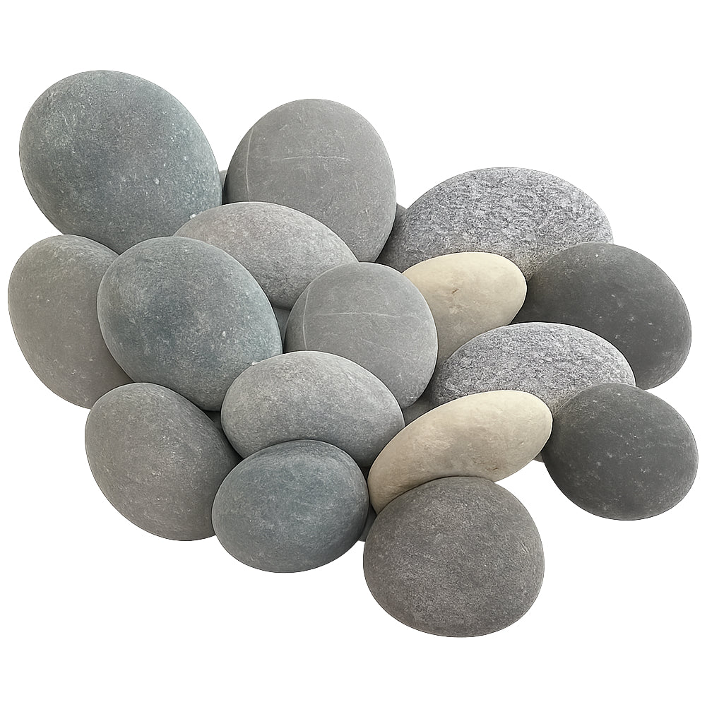 Natural River Rock Pebbles Smooth Flat Stones for Painting Crafts Decoration and DIY Kids Art Projects