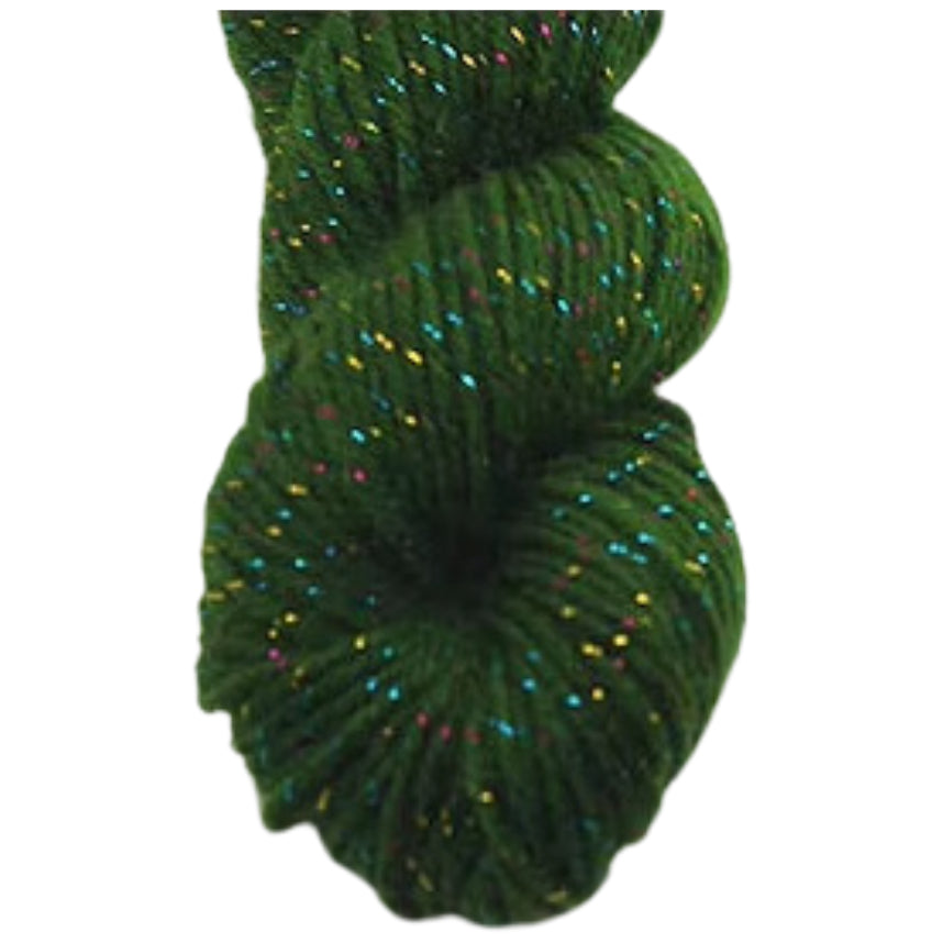 Glitter Yarn – Medium Worsted Weight Acrylic & Polyester for Knitting & Crochet Projects, 50g/1.76oz 109 yards