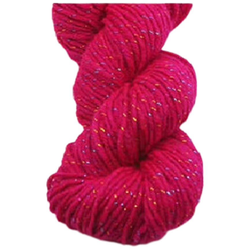 Glitter Yarn – Medium Worsted Weight Acrylic & Polyester for Knitting & Crochet Projects, 50g/1.76oz 109 yards