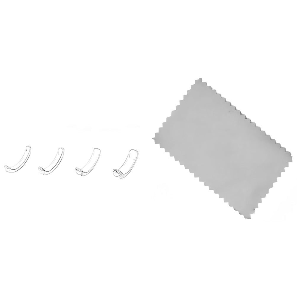 Clear Ring Size Adjuster for Loose Rings Fits Wide Bands with Polishing Cloth Invisible Jewelry