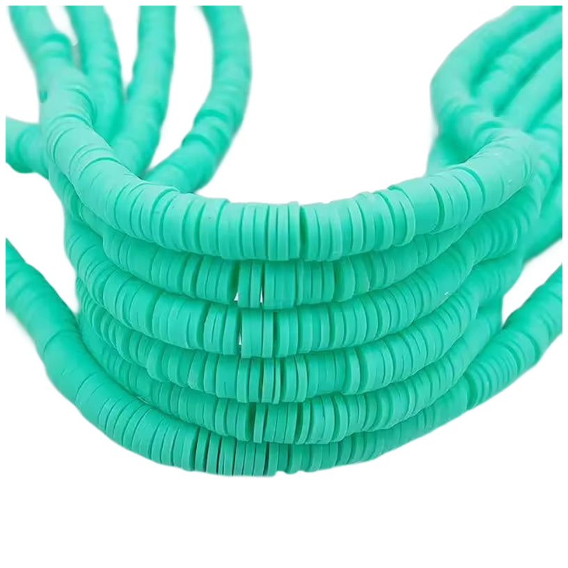 6mm Heishi Clay Beads for Jewelry Making Bracelets and Necklaces, Pack of 3000