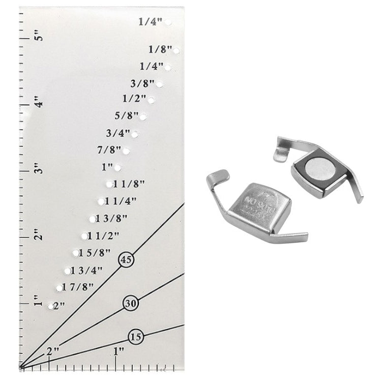 Magnetic Seam Guide and Seam Allowance Ruler for Sewing Machines Straight Hems and Accurate Stitching