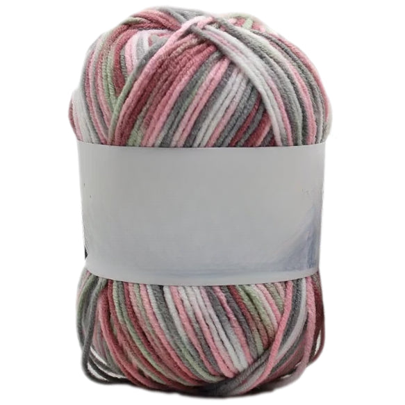 Multicolored Anti-Pill Acrylic Yarn 50g/1.76oz, 136.7 Yards for Baby Projects, Garments, and Decor