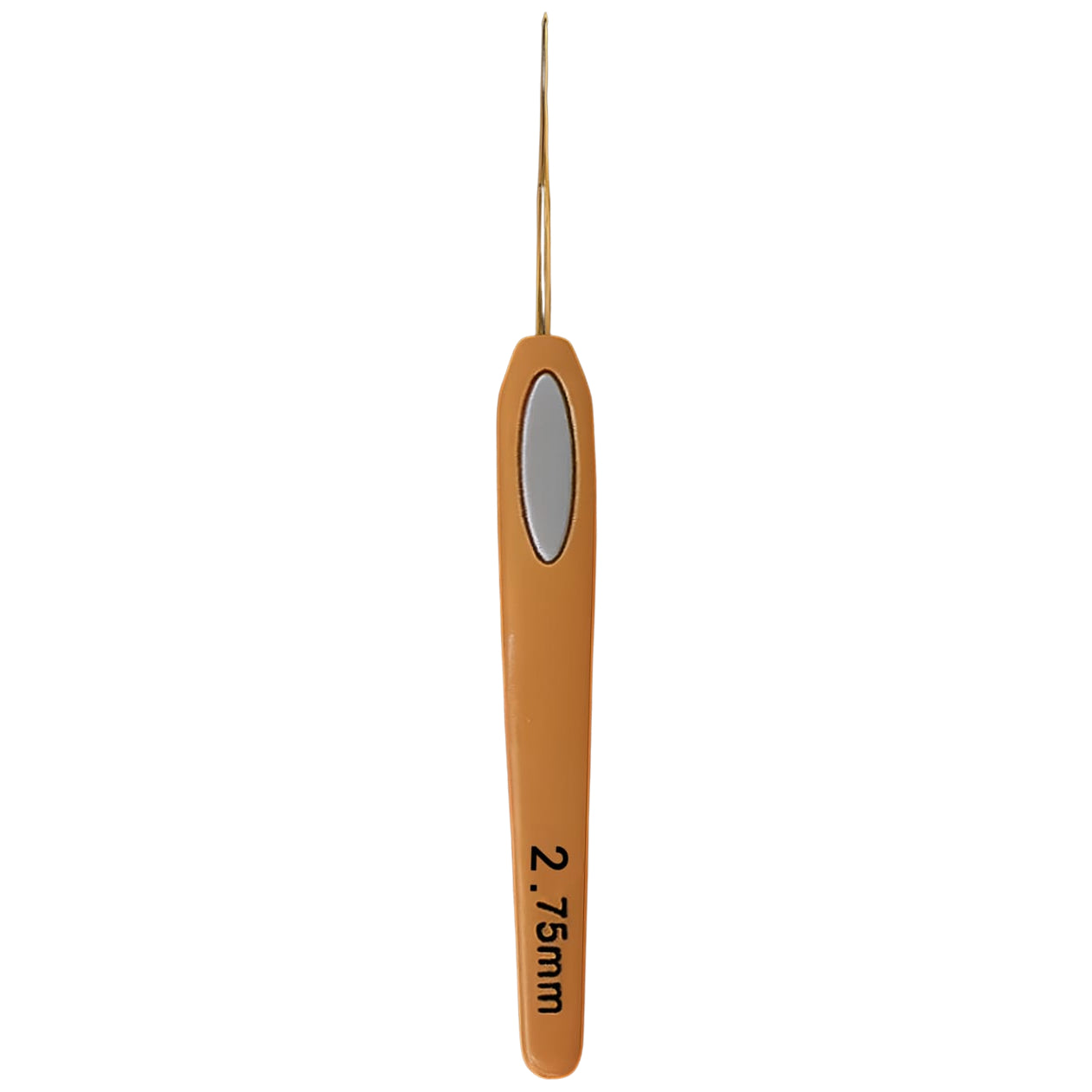 Soft Touch Steel Crochet Hooks with Ergonomic Orange Grip for Lace Crochet Thread Work and DIY Crafts