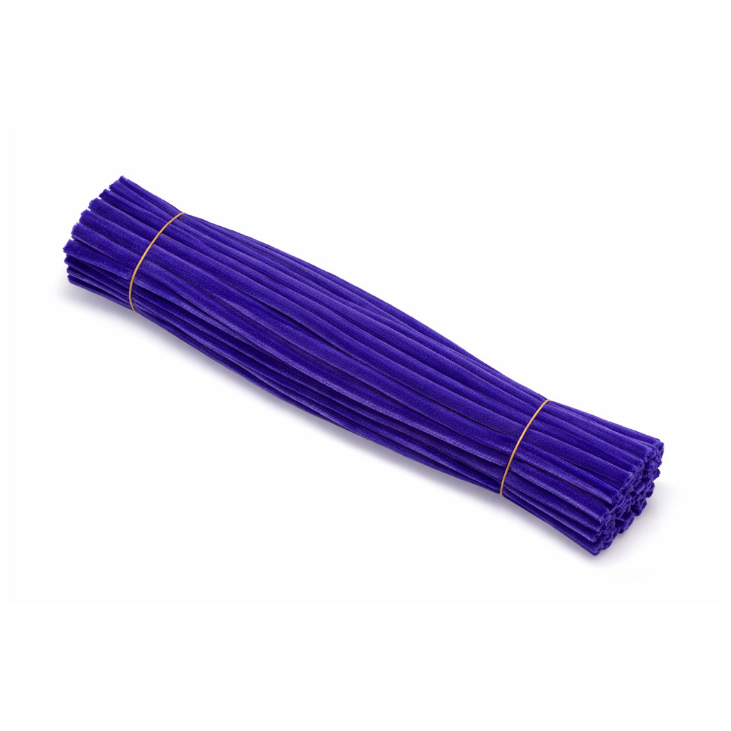 11.8 Inch Chenille Stem Pipe Cleaners 6 to 7mm for DIY Crafts and Kids Projects, Pack of 100