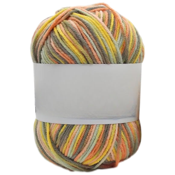Multicolored Anti-Pill Acrylic Yarn 50g/1.76oz, 136.7 Yards for Baby Projects, Garments, and Decor