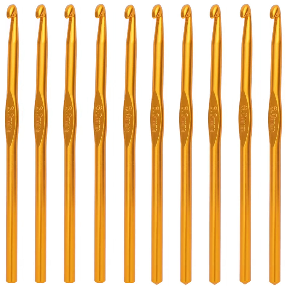 Multi-Colored Aluminum Crochet Hooks Set for DIY Crafts and Knitting Projects