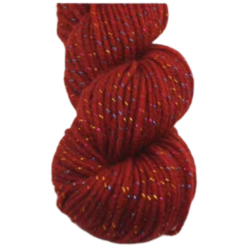 Glitter Yarn – Medium Worsted Weight Acrylic & Polyester for Knitting & Crochet Projects, 50g/1.76oz 109 yards
