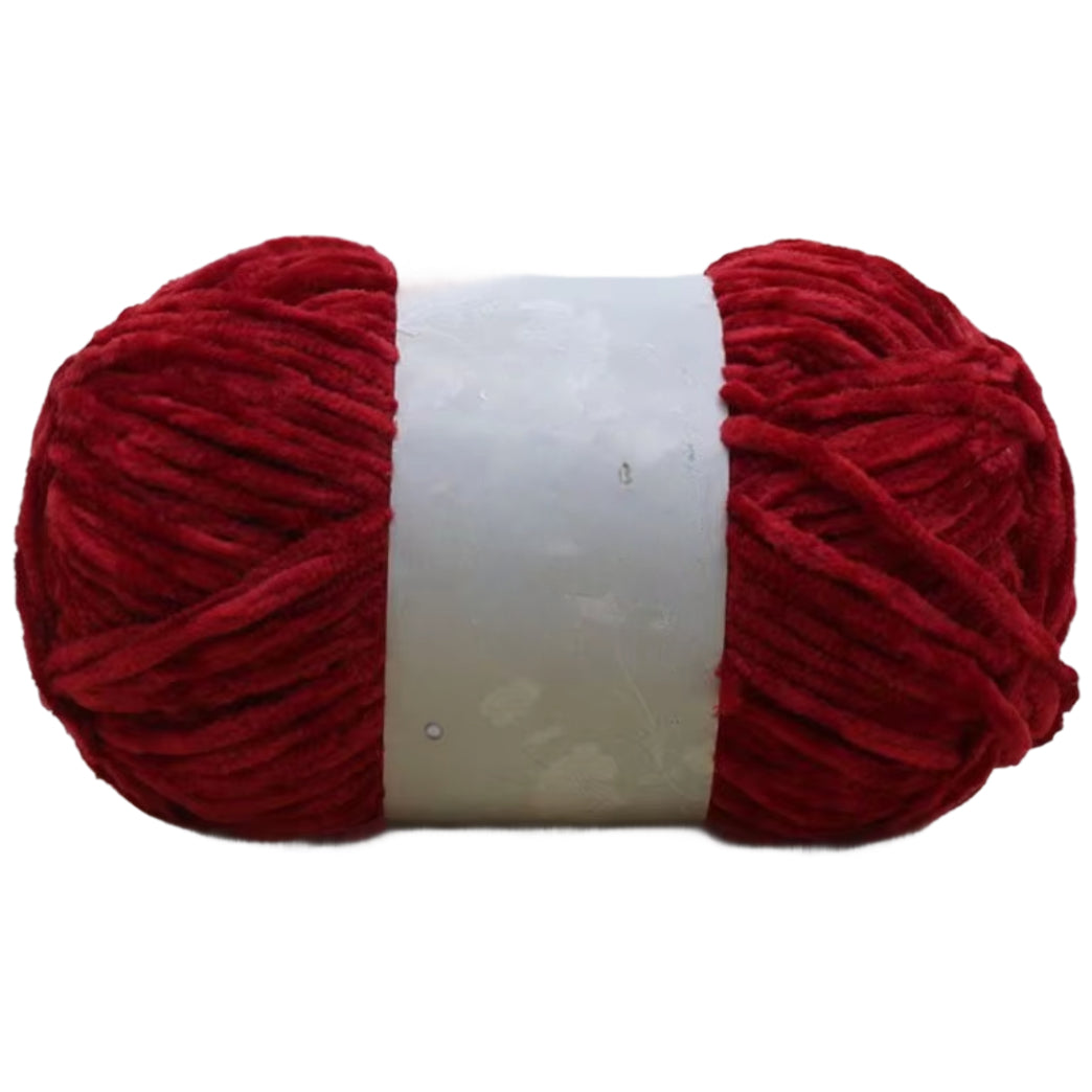 Chenille Yarn, Soft Worsted Weight Velvet Yarn, 100g/3.53oz 175 yards