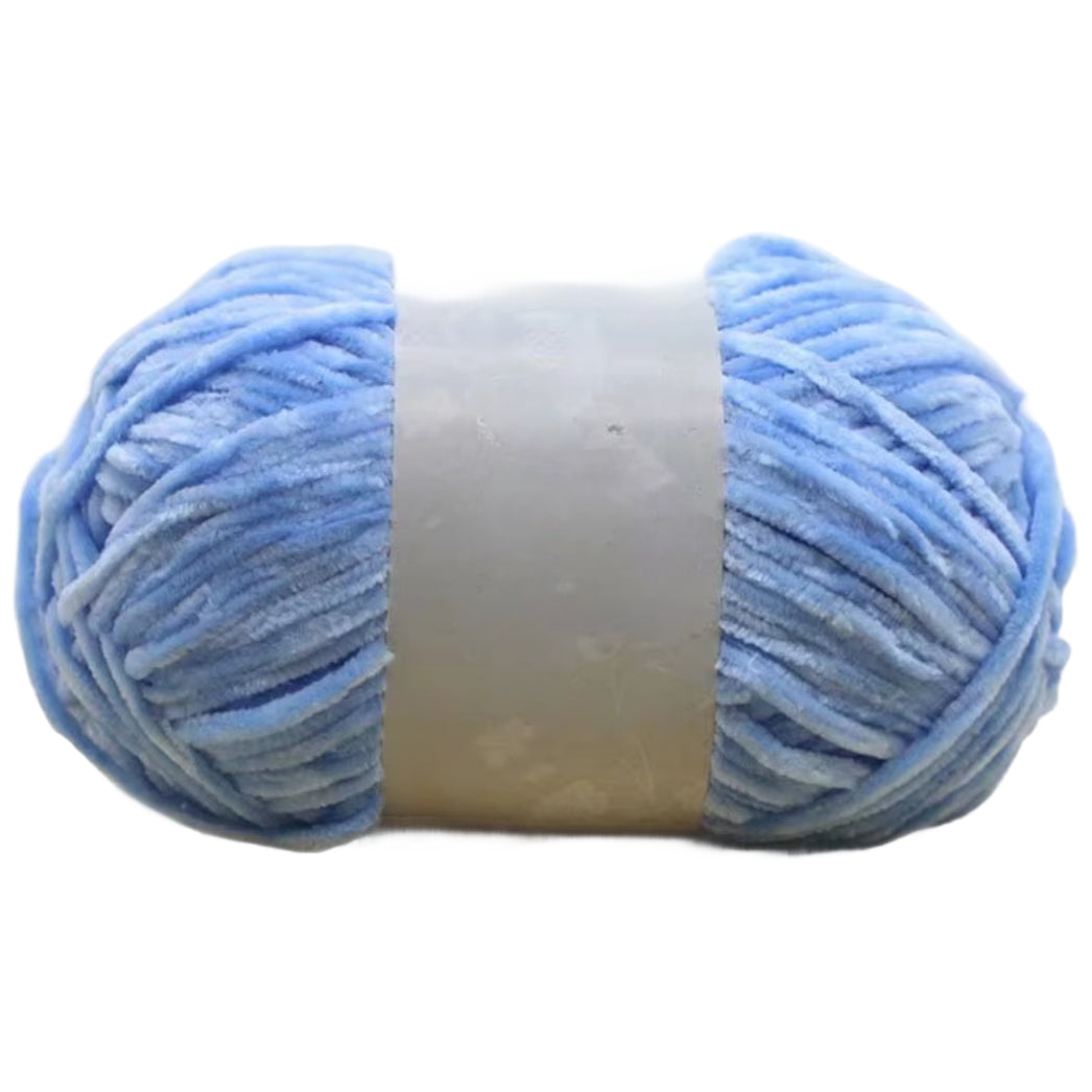 Chenille Yarn, Soft Worsted Weight Velvet Yarn, 100g/3.53oz 175 yards