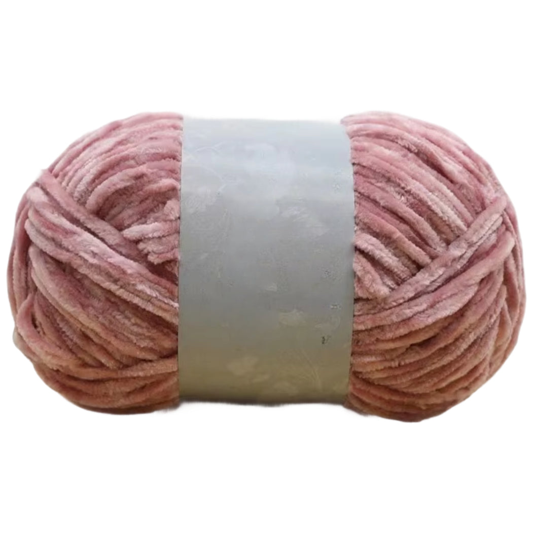 Chenille Yarn, Soft Worsted Weight Velvet Yarn, 100g/3.53oz 175 yards