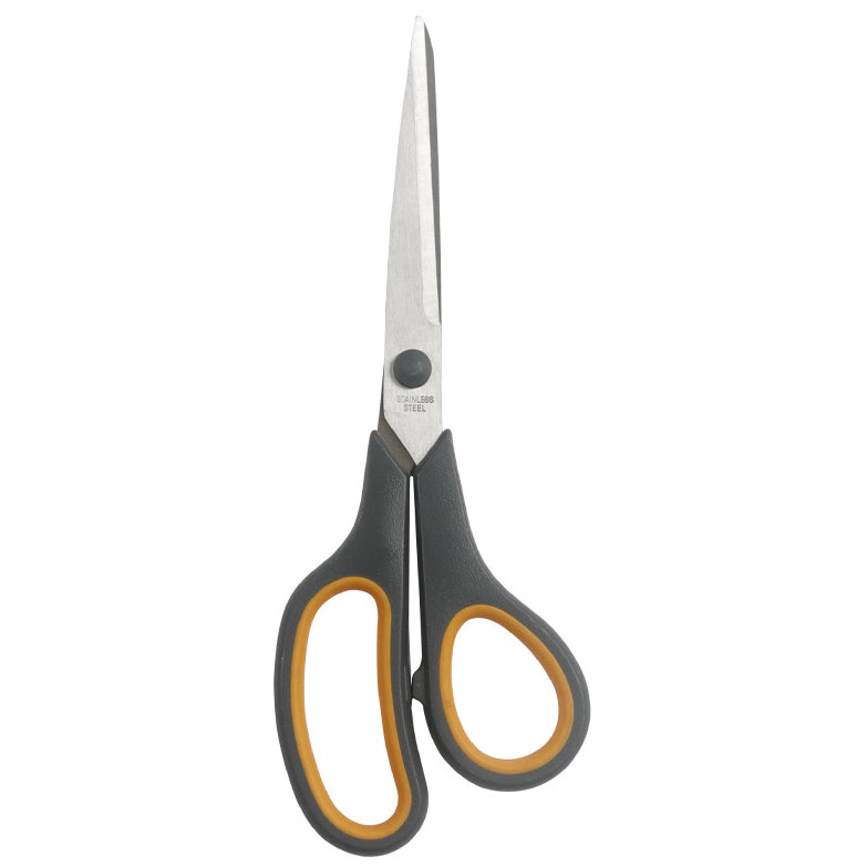 8 Inch Titanium Bonded Straight Scissors with Soft Grip Handles for Fabric, Packaging, Crafts and DIY Cutting Tasks