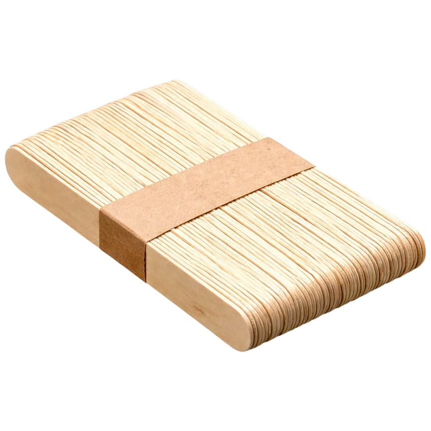 Jumbo 6 Inch Wooden Craft Sticks Multi Purpose Popsicle Sticks for Ice Cream Waxing Tongue Depressor DIY Crafts