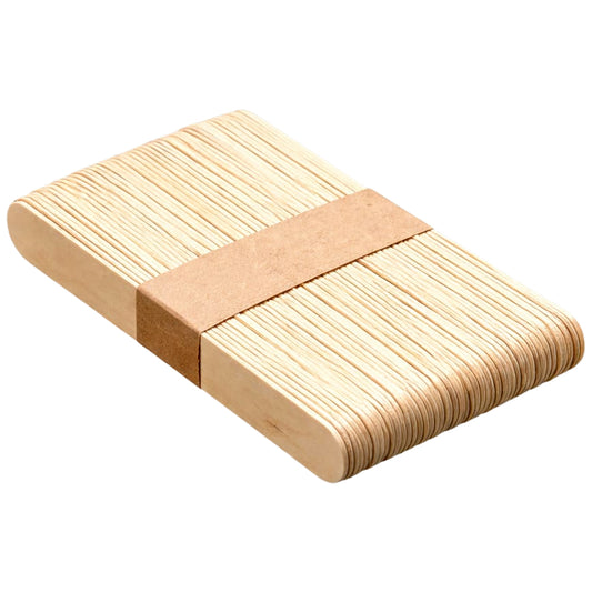 Jumbo 6 Inch Wooden Craft Sticks Multi Purpose Popsicle Sticks for Ice Cream Waxing Tongue Depressor DIY Crafts