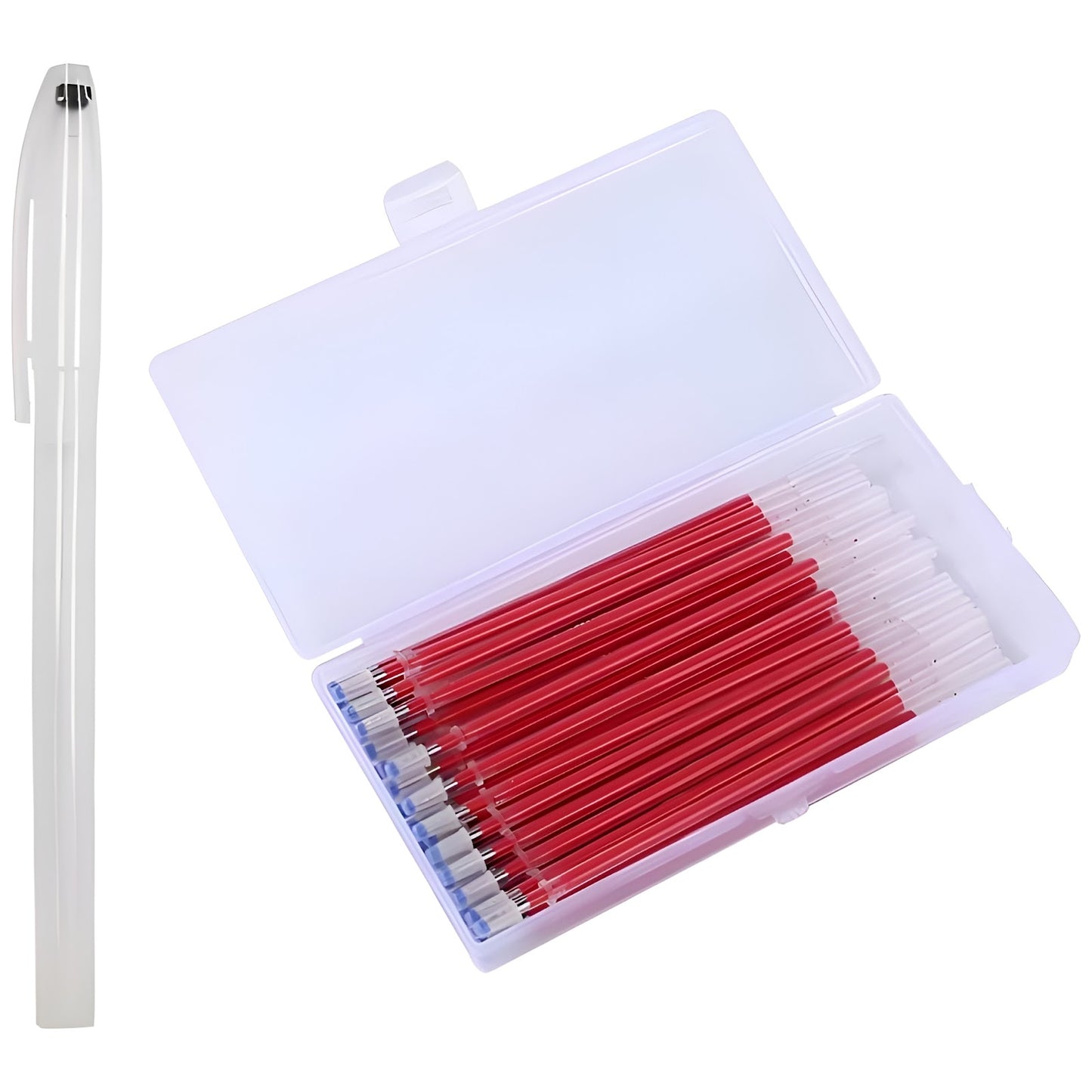 Heat Erasable Fabric Marking Pens with Refills for Quilting, Sewing, Dressmaking and DIY Tailoring