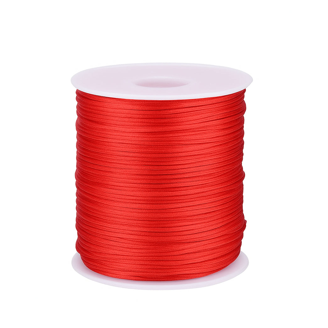 1.5mm Nylon Cord 110 Yards Strong Braided Beading Thread for Jewelry, Crafts, and Macrame