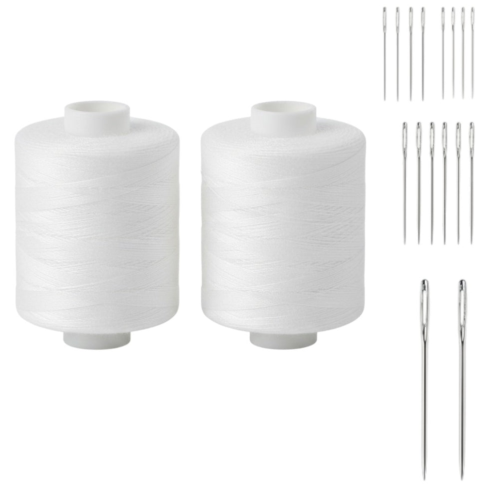 All Purpose Polyester Sewing Thread 400 Yards Each Roll for Hand and Machine Sewing Projects