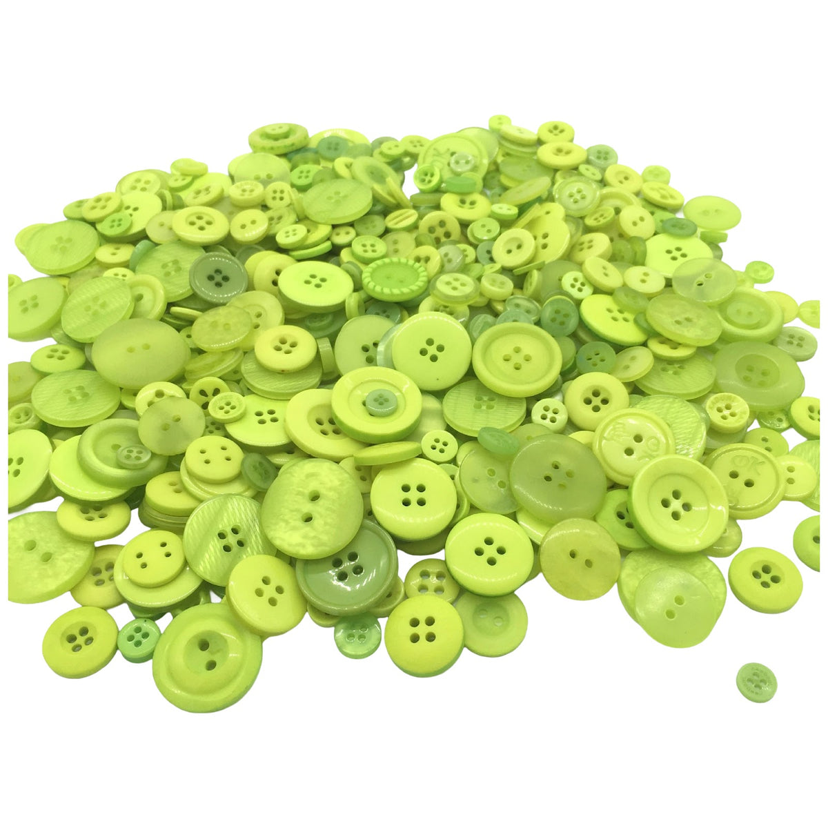 Assorted Resin Buttons 2 and 4 Hole Mixed Sizes 0.9 to 3.5 cm for Sewing and DIY Crafts, Pack of 500