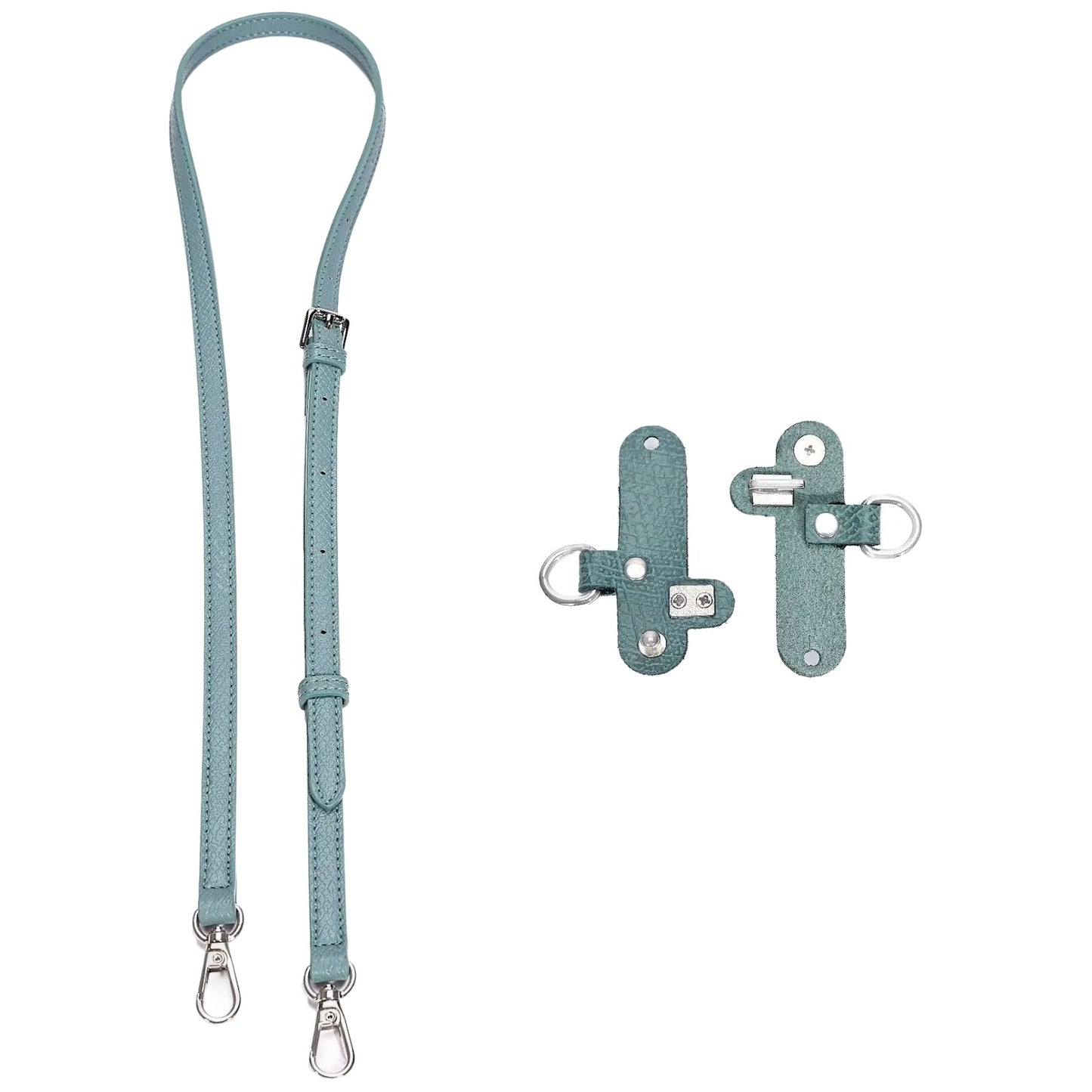 Adjustable Leather Crossbody Shoulder Strap Replacement Conversion Kit for Mini Pouch Bags 94–124cm