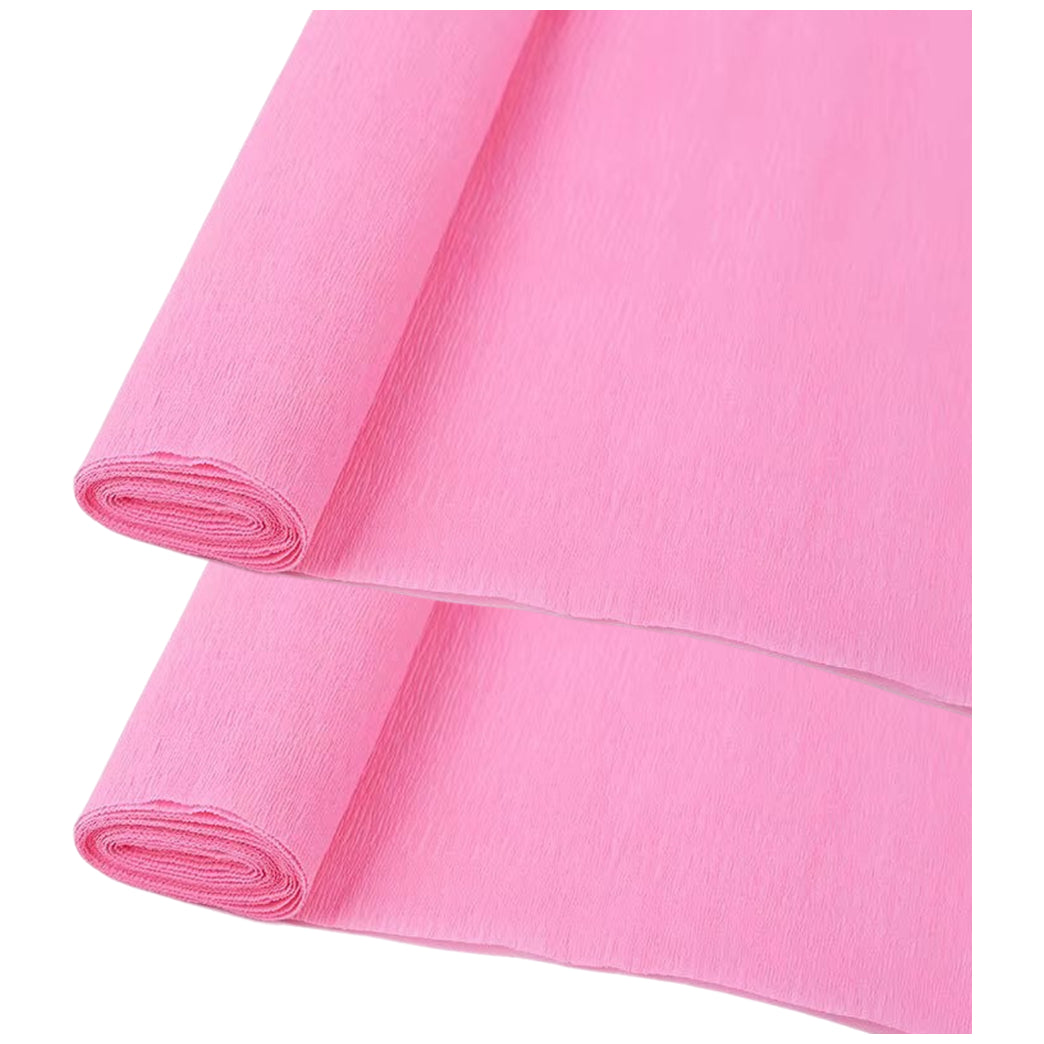 Crepe Paper Roll 19.6 Inch Wide 8ft Long for Flower Making Party and Craft Decor, Pack of 2