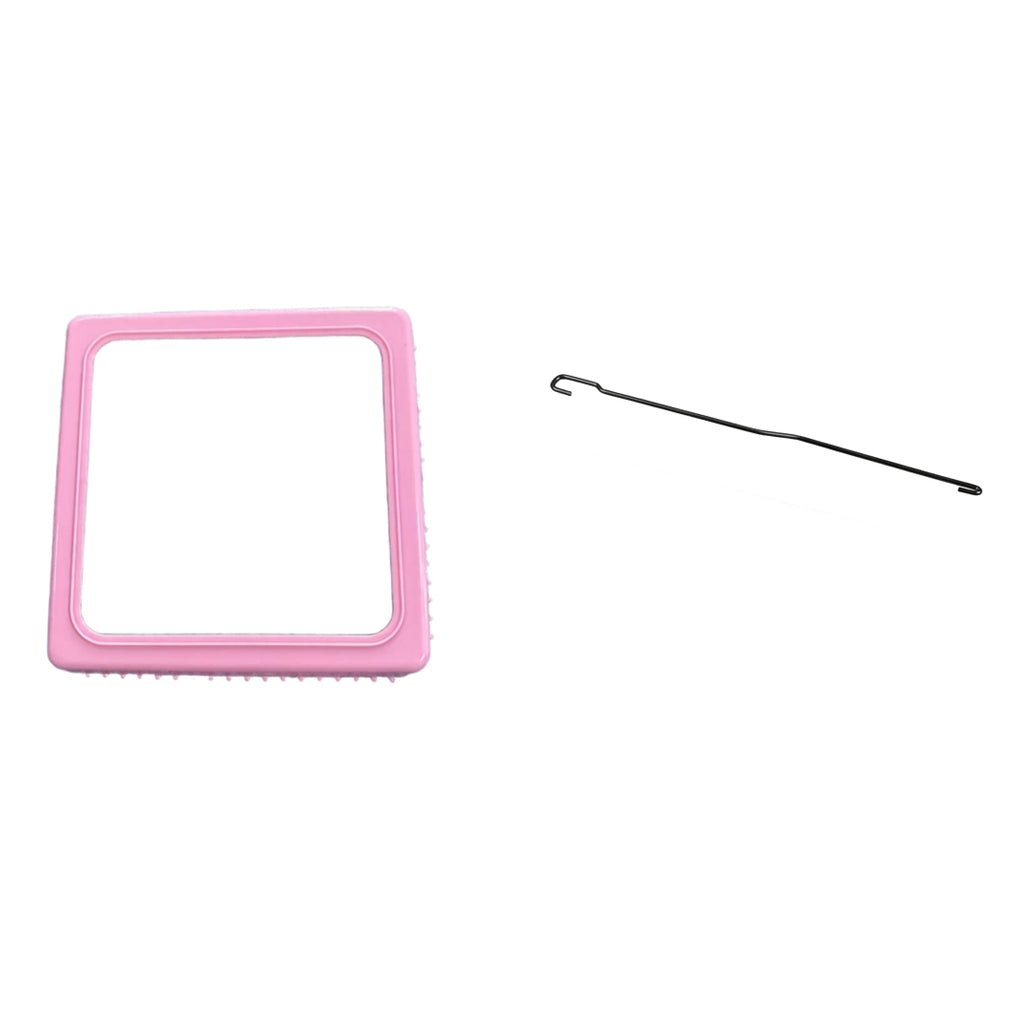 Metal Loom and Hook Set for Knitting, Weaving, Yarn Crafts, Bracelets, and DIY Projects