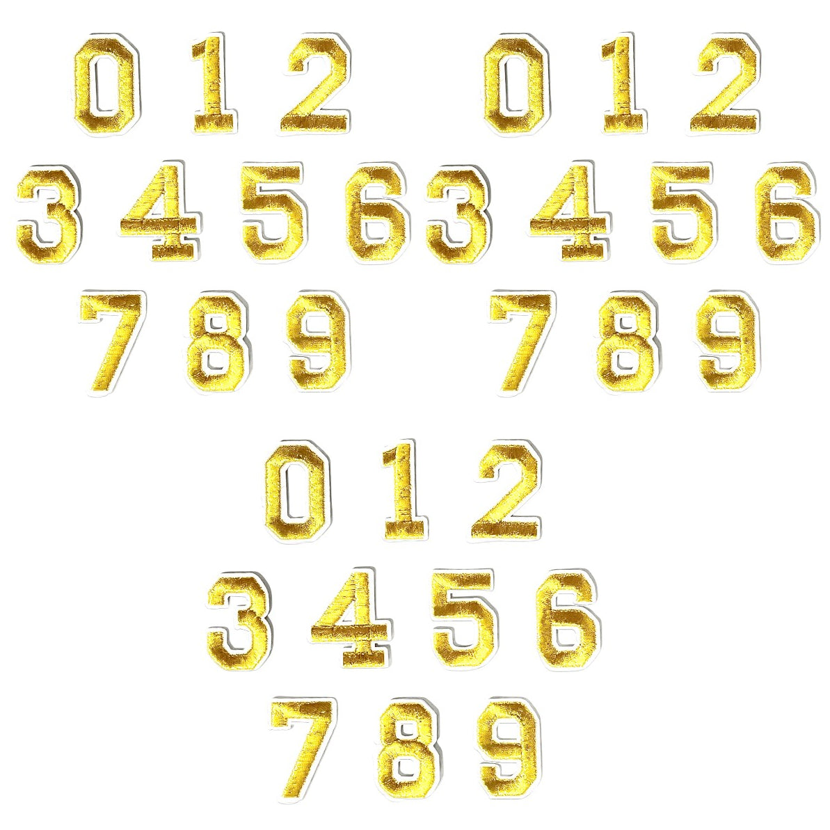Iron-On Alphabet and Number Embroidered Patches for Clothing, Hats, Jeans, DIY Crafts and Sewing Repairs