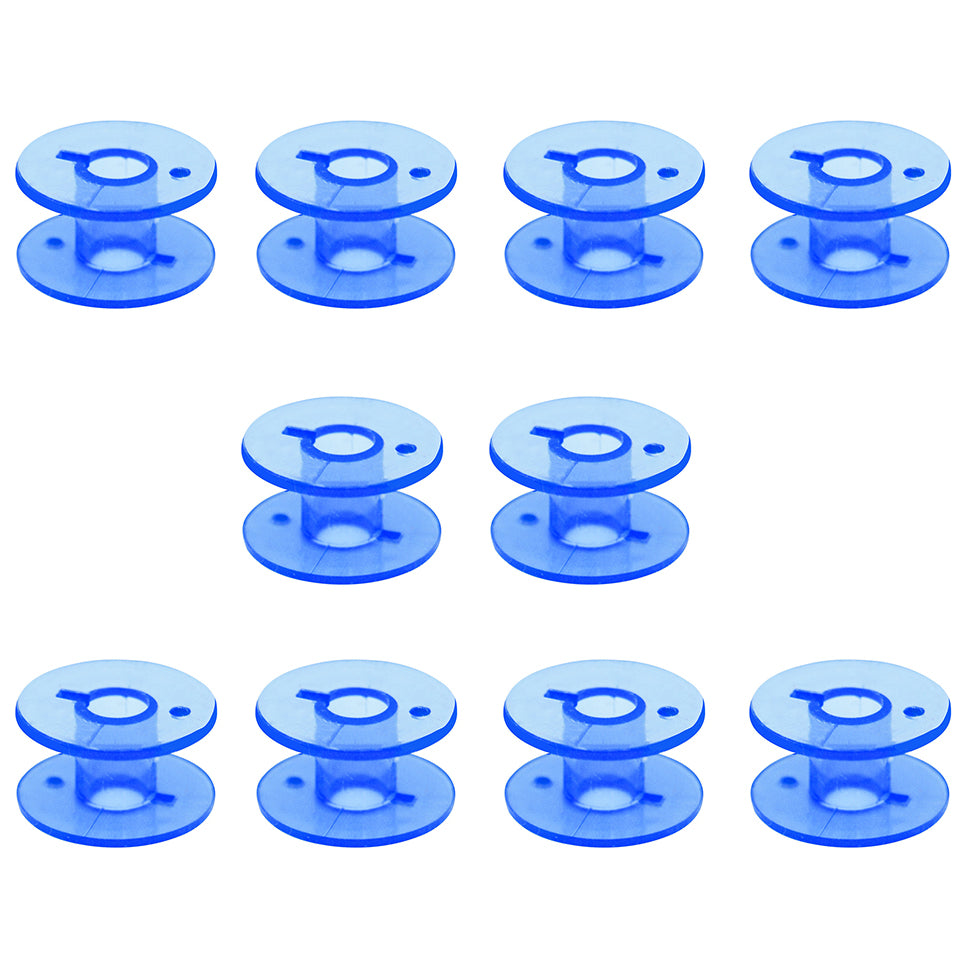 Plastic Sewing Bobbins Compatible With Janome Top And Front Load Machines Universal 20mm, Pack of 10