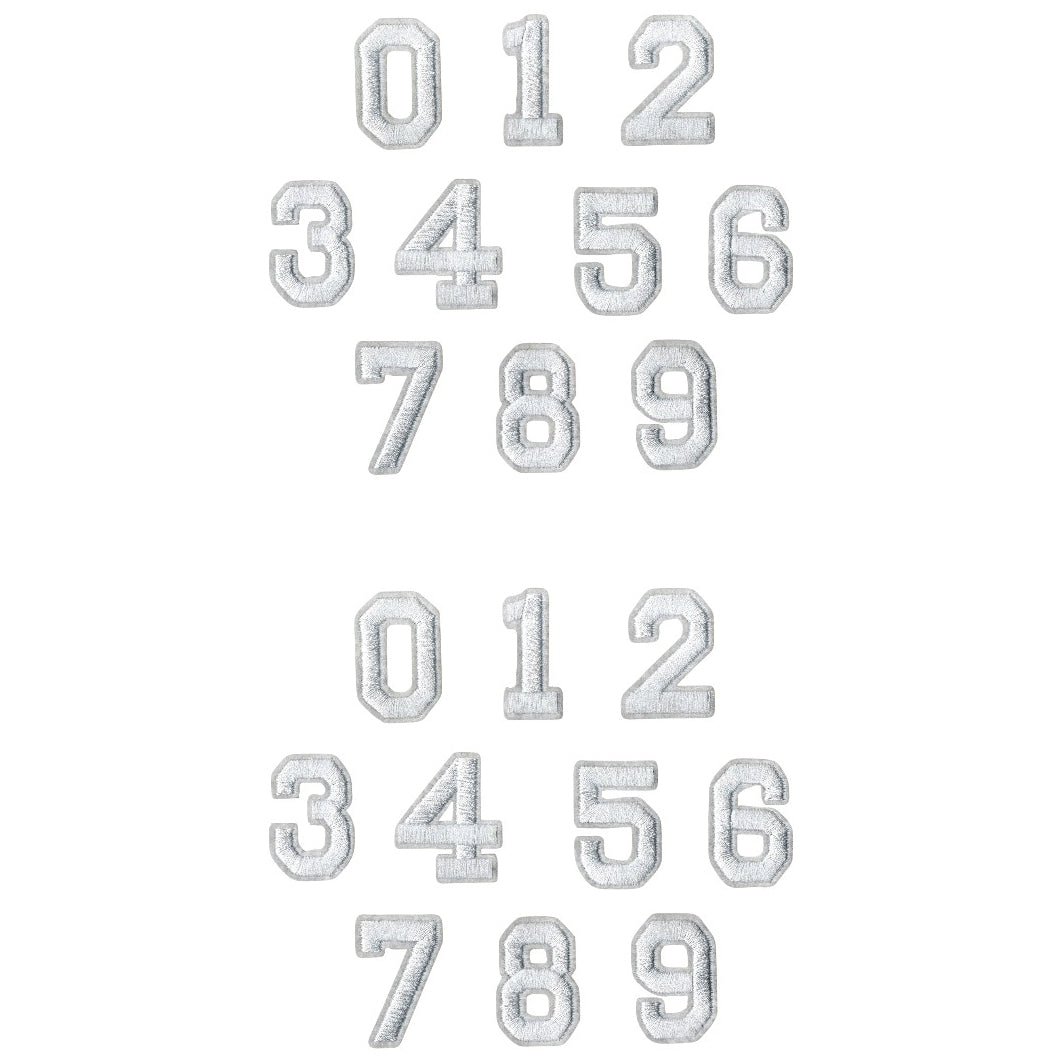 Iron-On Alphabet and Number Embroidered Patches for Clothing, Hats, Jeans, DIY Crafts and Sewing Repairs