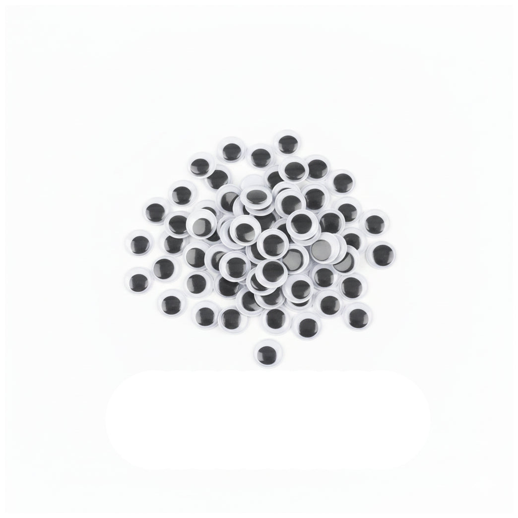 Large Self Adhesive Wiggle Googly Eyes for Crafts Halloween Decorations and DIY Projects