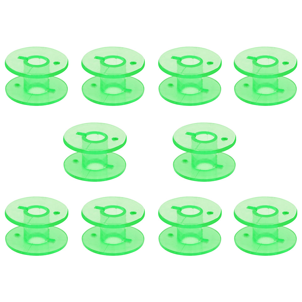 Plastic Sewing Bobbins Compatible With Janome Top And Front Load Machines Universal 20mm, Pack of 10