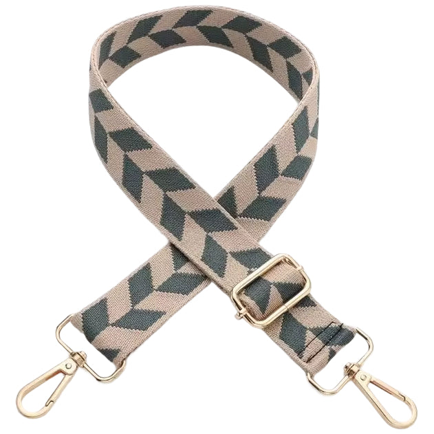 Adjustable 11-Inch Wide Stripe Purse Strap Replacement for Crossbody Handbags and Shoulder Bags