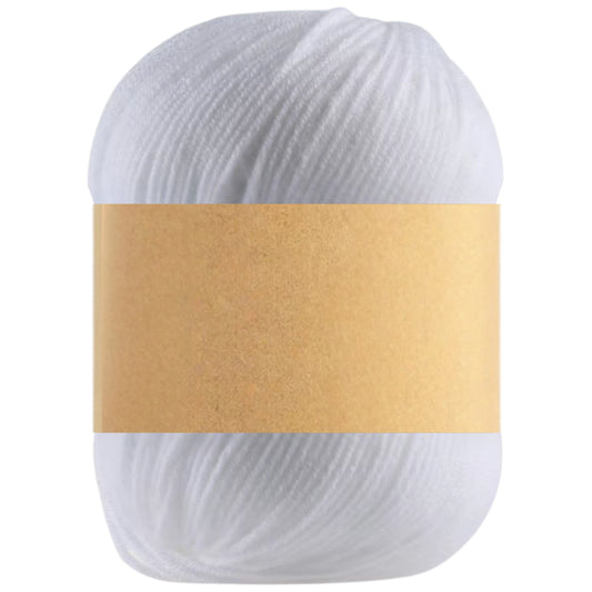 Silk Effect Microfiber Acrylic Yarn, Solid Colors for Baby Projects, 50 Grams/1.76oz 191 Yards