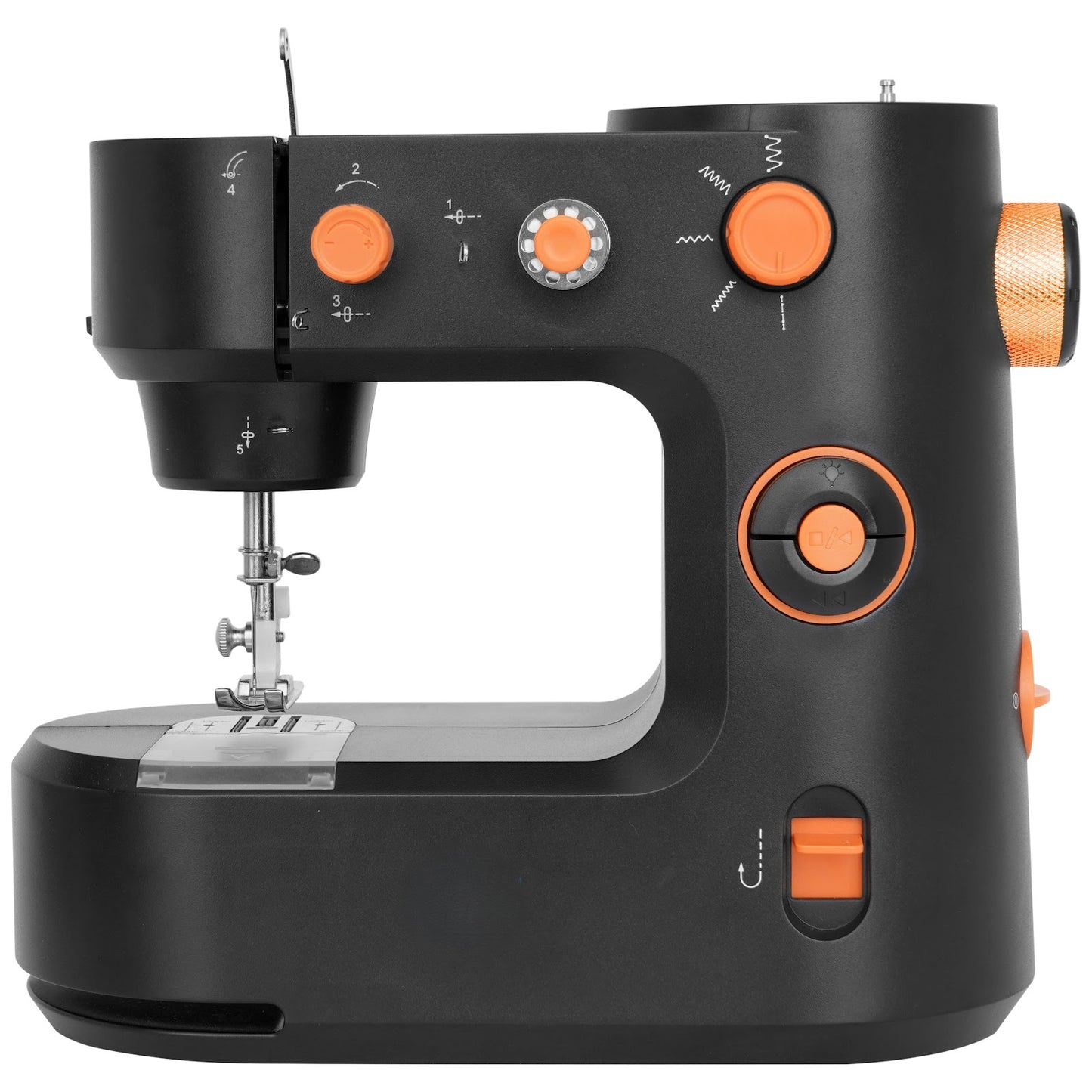 Portable Electric Sewing Machine with Overlock Function, Heavy-Duty Leather and Jeans Stitching Tool