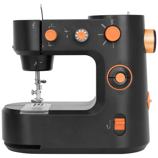 Portable Electric Sewing Machine with Overlock Function, Heavy-Duty Leather and Jeans Stitching Tool