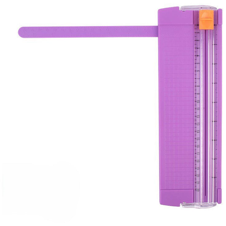 A5 Paper Cutter with Side Ruler Small Plastic Paper Trimmer for Scrapbooking, Coupons, Labels and Cardstock Cutting