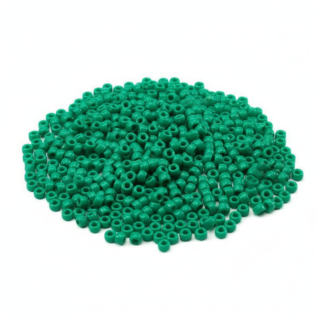 Pony Beads 6x9mm Plastic Beads for Friendship Bracelets Jewelry Making Keychains and DIY Crafts