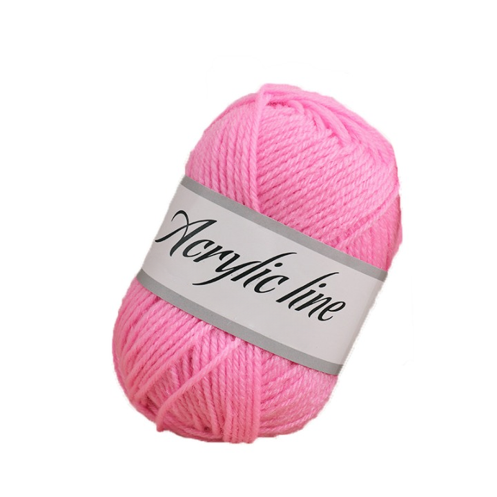 Pastel Pink Acrylic Yarn for Arts & Crafts, Knitting, Crochet,  #4 Worsted Weight (100 Yard Skein)