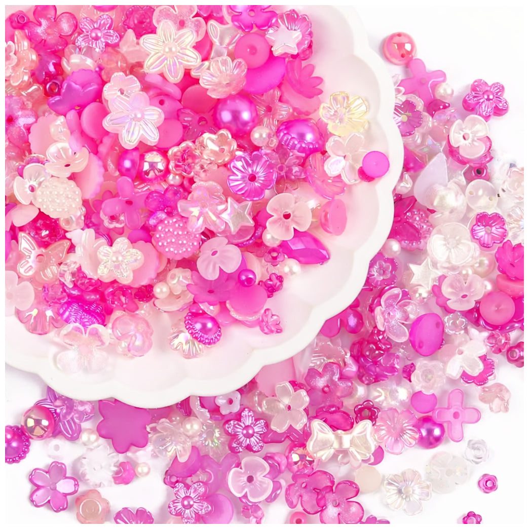 Assorted Acrylic Beads 180 to 240 Pieces for Bracelet Necklace and DIY Jewelry Making