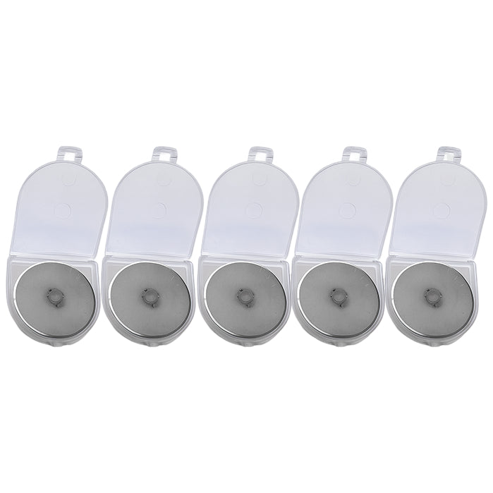 45mm Rotary Cutter Blades SKS-7 Steel Replacement Blades for Sewing and Quilting Projects, Pack of 5