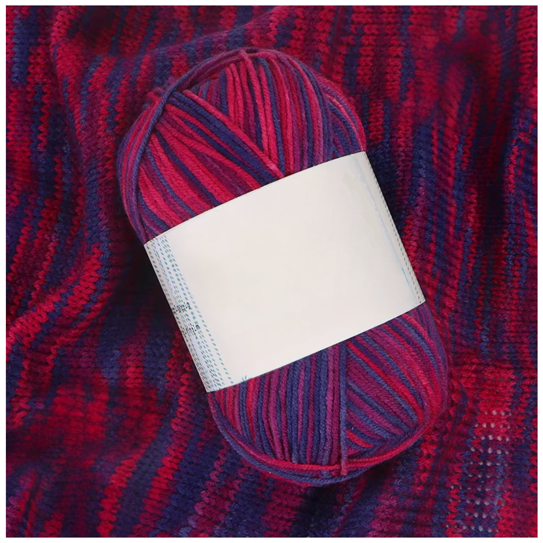 Soft Acrylic Variegated Baby Yarn – Fingering Weight for Knitting & Crochet, 50g/1.76oz 191 yards