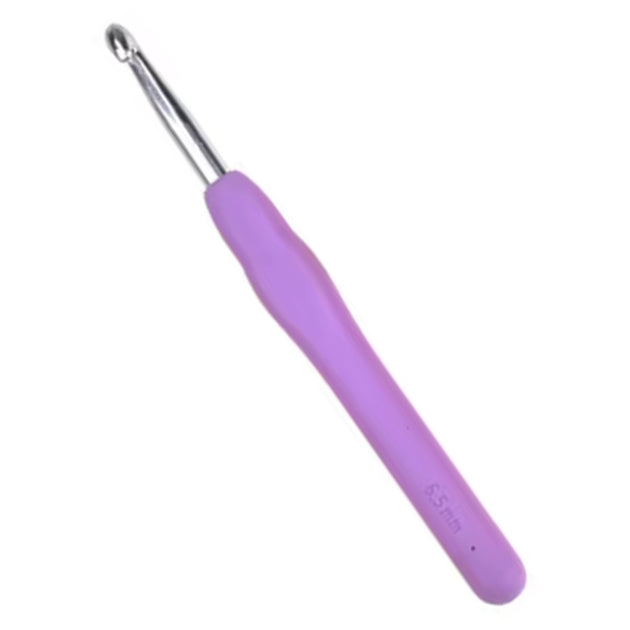 TPR Soft Handle Crochet Hooks – Ergonomic Grip with Smooth Aluminum Hook for Comfortable Crocheting